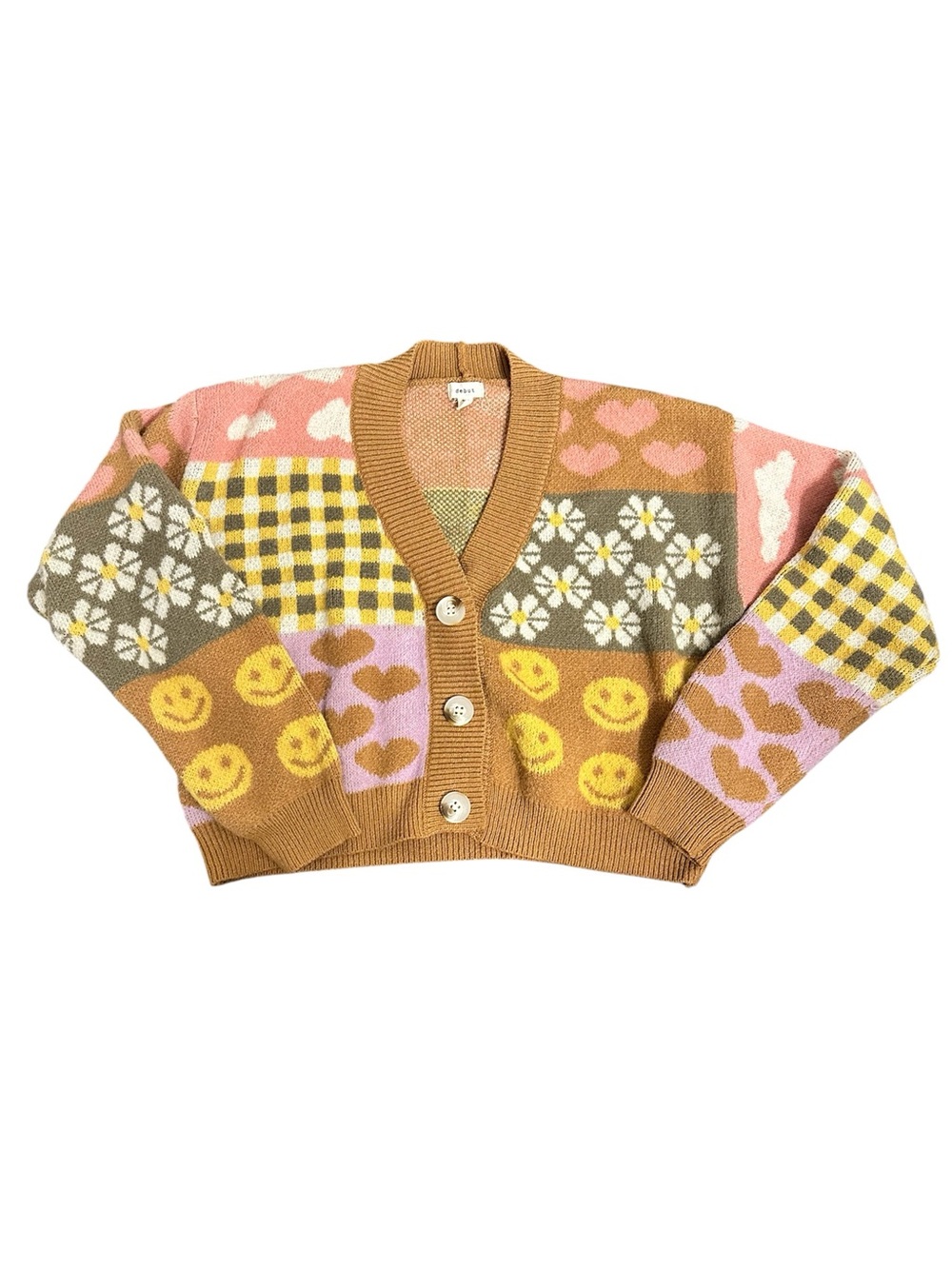 Debut Multicolor Patchwork Cardigan - Picture 3 of 11